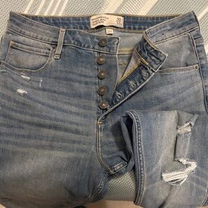 Women Abercrombie & Fitch Ankle High Rise Jeans